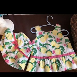 Toddler Hat and dress / shirt 2T